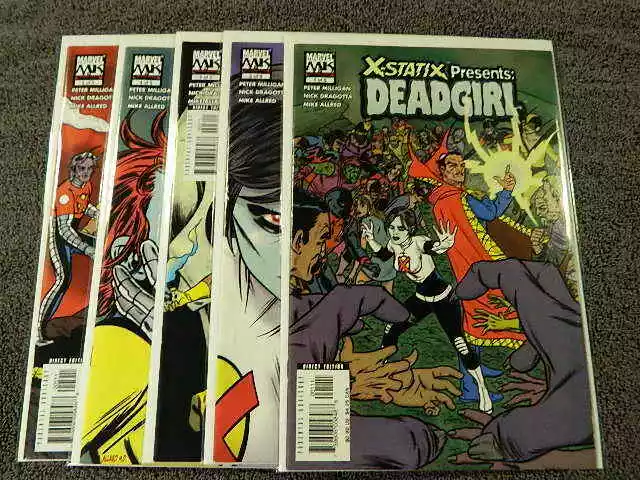 2005 MARVEL Comics X-STATIX Presents: DEADGIRL #1-5 Complete Limited Set - NM/MT