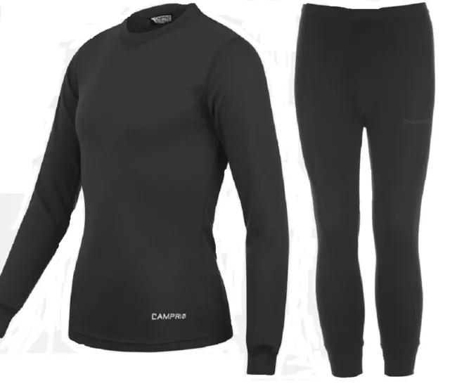 Campri Thermal Baselayer Junior Long Sleeve Kids Top Bottoms Set