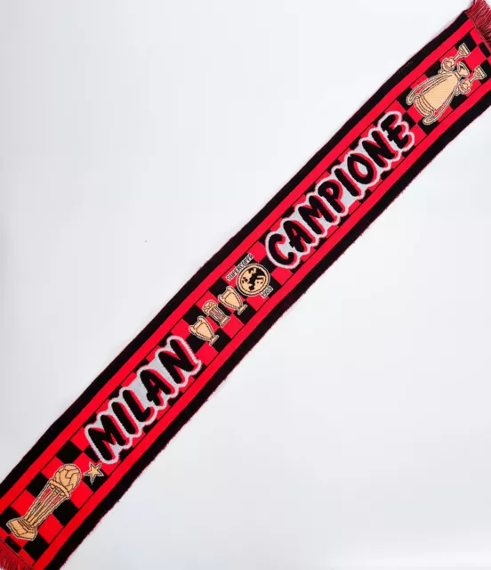 AC Mailand Schal Vintage Milan Campione Supercoppa 1989 Fussball Fanschal rot