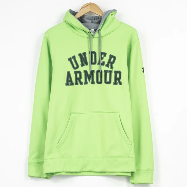 Lime green under best sale armour hoodie men's