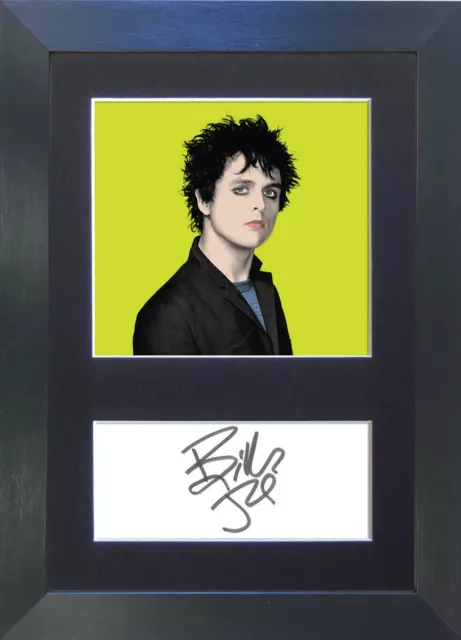 BILLIE JOE ARMSTRONG Pop Art Signed Mounted Reproduction Autograph Photo Print