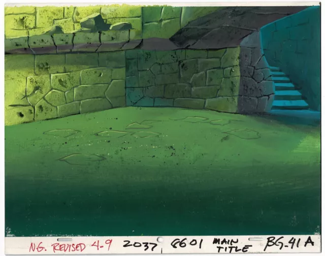 SCOOBY DOO 1988 Reluctant Werewolf Animation Production Background Hanna B 41a D