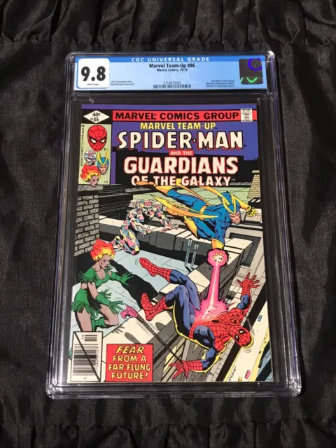 1979 Marvel Team-Up #86 CGC 9.8 NM/MT w/ White Pgs Spidey + Guardians of Galaxy!