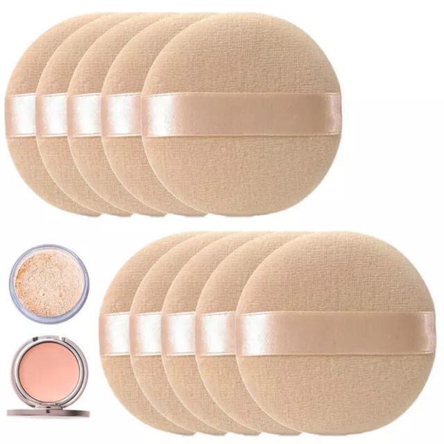 5 Pack Powder Puff Cosmetic Makeup Face Sponges Beauty Foundation Compact Set