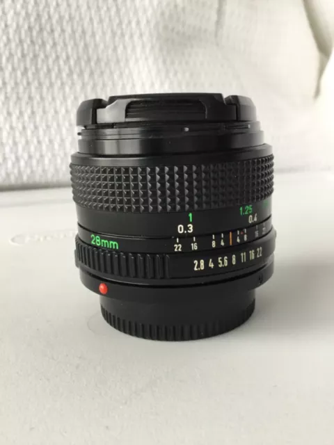 Canon 28mm f/2.8 FD-Mount Manual Focus Lens