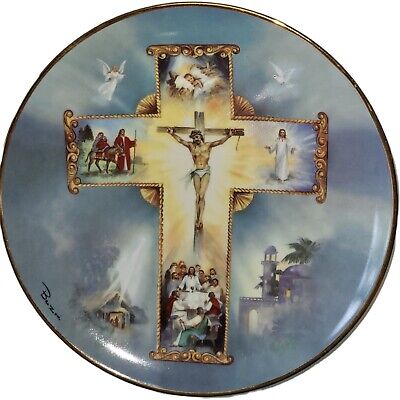 The Life Of Christ decorative 8 inch Plate by franklin mint number HF4364