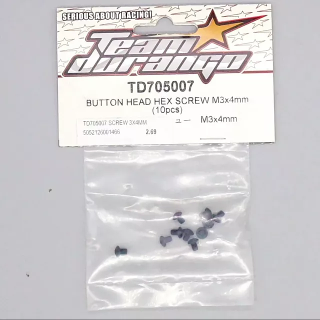 Team Durango 1/10 DEX410v4 EP DEX210V2 4WD Buggy TD705007 Button Head Hex Screw