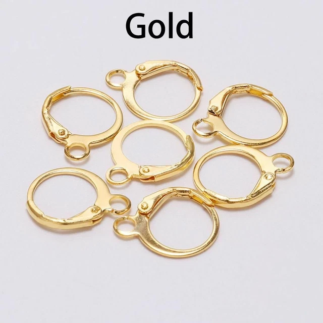 Metal Copper Wire Settings Base Earring Hooks For Jewelry Findings 20 Pieces New