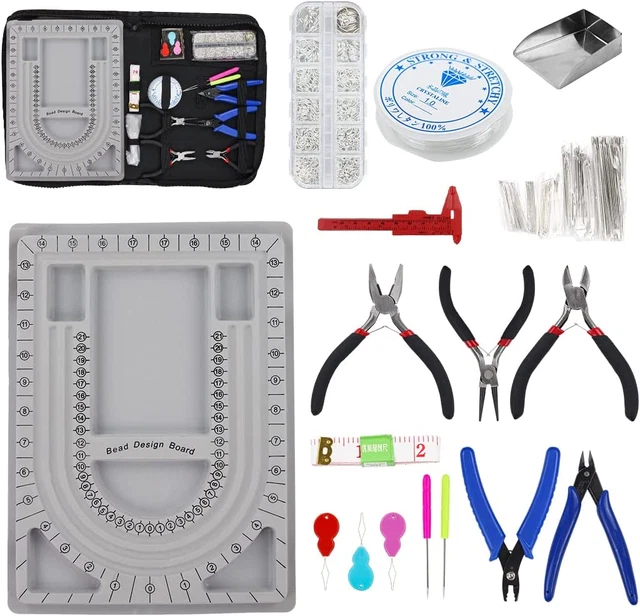 Tablero de cuentas para fabricación de joyas bandeja de cuentas suministros de cuentas diseño flocado