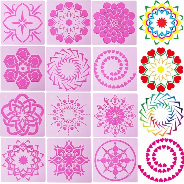 Embossing Painting template Mandala Auxiliary Scrapbooking Layering Stencils