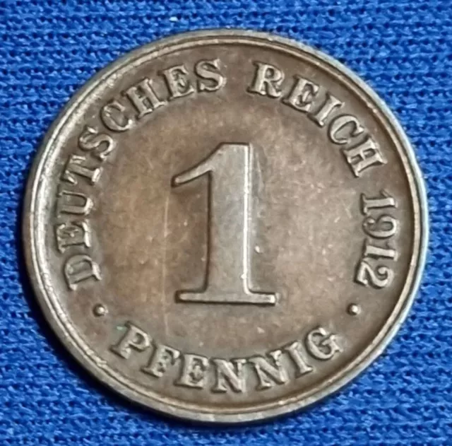 1444(5) 1 Pfennig (Kaiserreich) 1912/D in vz .................... von Berlin.007