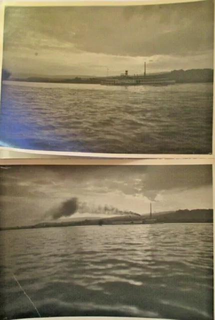 RAR kl. Sammlung Orig. Foto alter Zeit ! 2 x Dampfer Schiff Schaufelraddampfer !