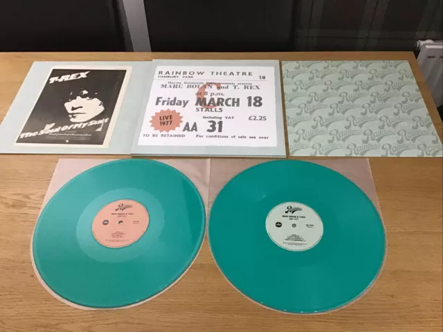 Matc Bolan & T.Rex - Live 1977. Green Vinyl RSD 40th Anniversary 2017 UK. NM/NM