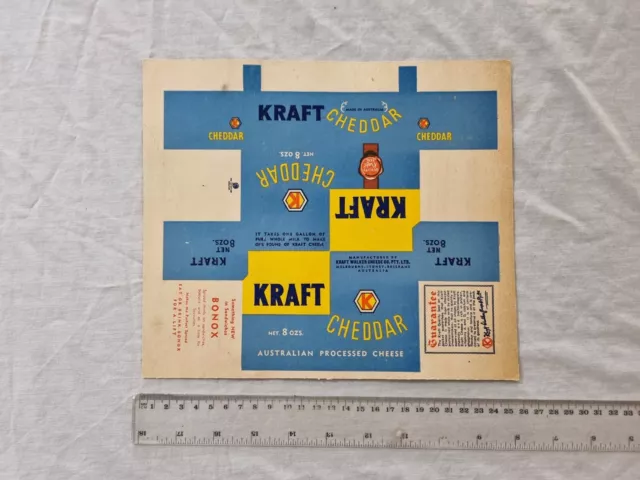 Original Kraft Cheddar Cheese 8 oz net Box ~ Pre-Folded