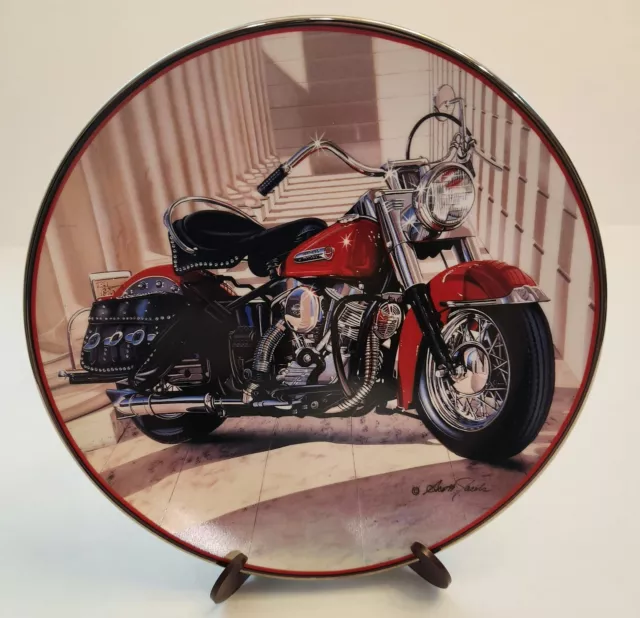 Franklin Mint Harley Davidson 49 Pan Head Le Collectors Plate# Ra4258