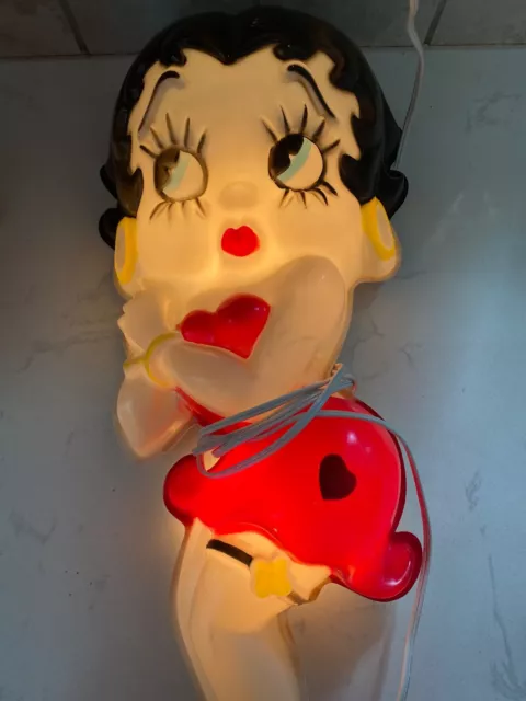 Vintage ( 1992) Betty Boop Lighted Wall Sculpture 2