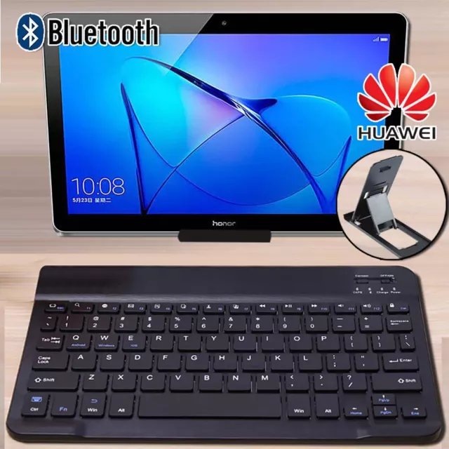 Wireless Bluetooth Keyboard For Huawei MediaPad T3/5 MatePad Tablet+Stand holder