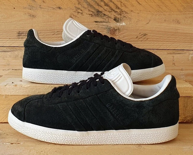 ADIDAS ORIGINAL GAZELLE Low Suede Trainers CQ2358 Black/White UK6/US6.5