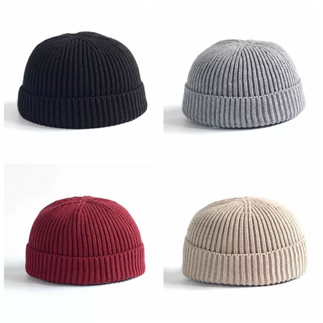 Fischermütze Seemannsmütze Ripp Strickmütze Docker-Cap Trawler Beanie Mütze