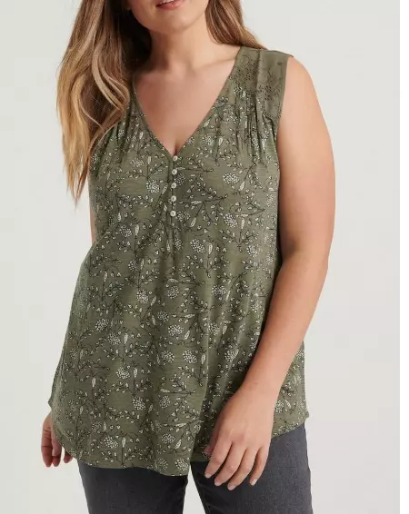 Lucky Brand, Tops, Lucky Brand Embroidered Keyhole Back Tank Top