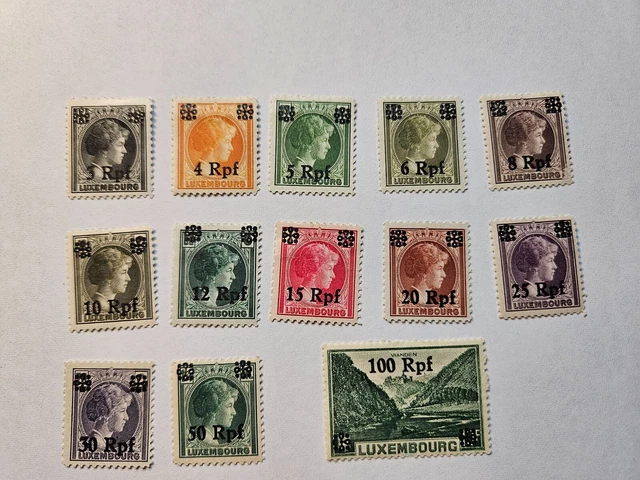 Deutsche Besetzung Luxemburg Lot aus Nr. 17 - 32 ungebraucht