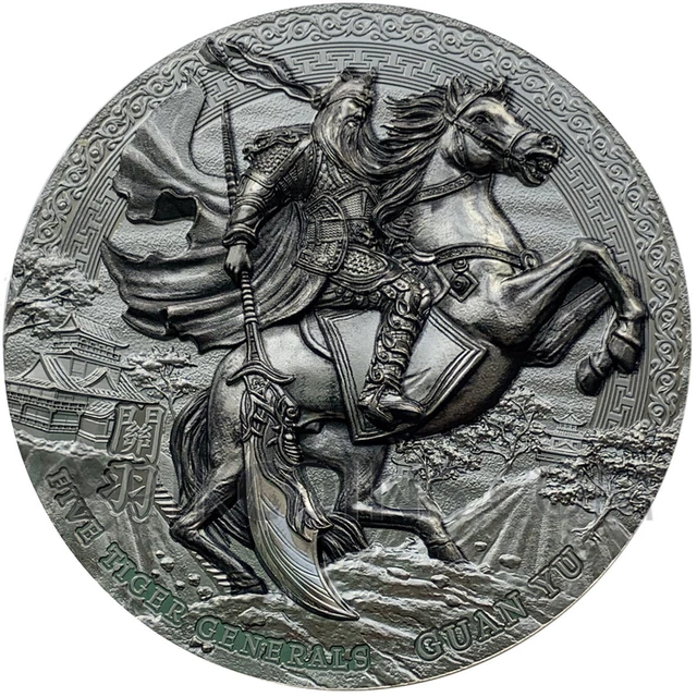 Guan Yu - Five Tiger Generals 5$ 3oz Niue 2020