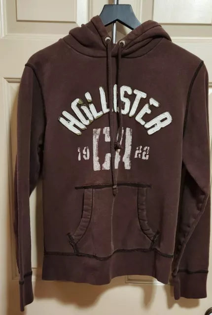 VTG Hollister 1922 Hoodie/Pullover Youth/Girls Sz S Brown Surf So. Cal Beach