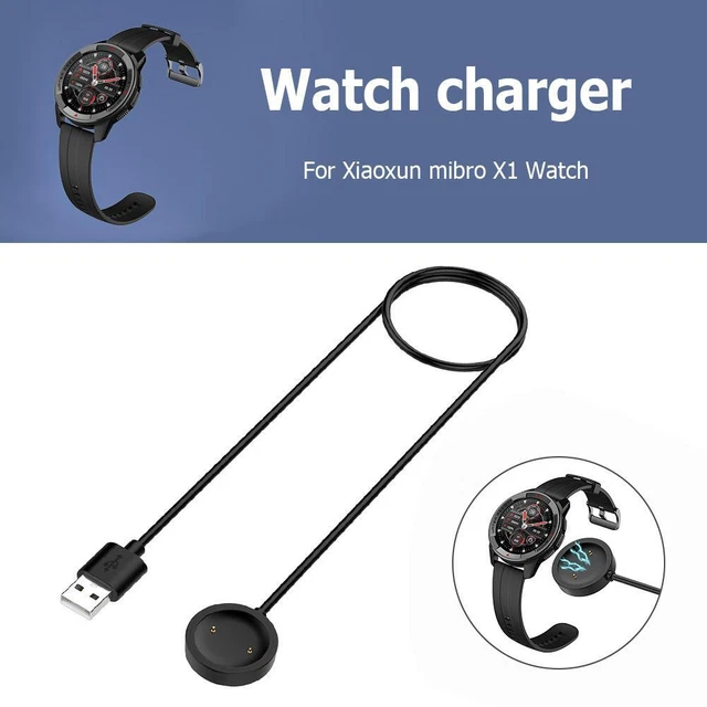 USB CHARGING CABLE Black Watch Dock Charger for Mibro X1/Color/Lite EUR