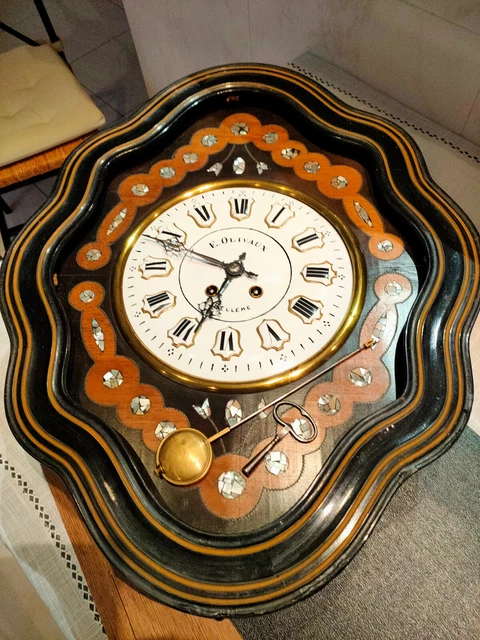 Cadran émail 34 Cm Delens à Presles – Neuf, Horloge Murale Rétro