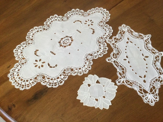 Lot De 100 Napperons Ronds En Papier Kraft De 34,8 Cm