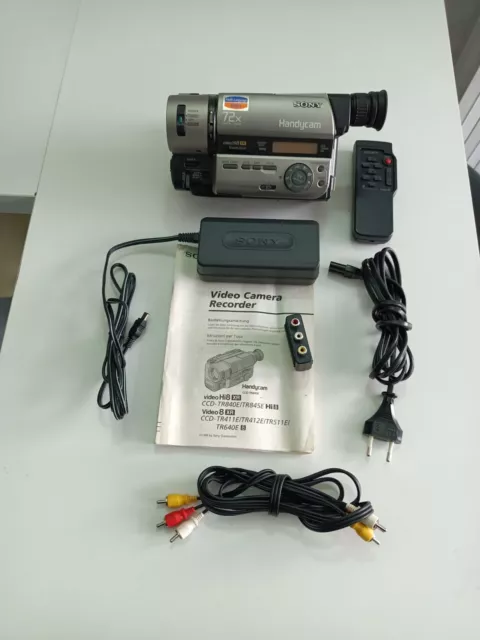 Sony Handycam CCD-TR840E Hi8 Camcorder - 8mm Video Camera Recorder