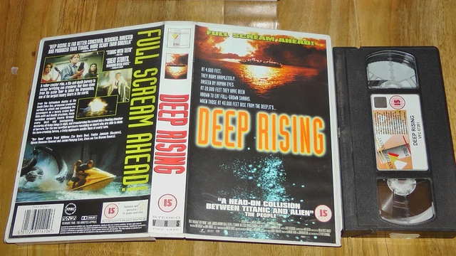DEEP RISING VHS Video Big Box Ex Rental Cert EIV EV Creature Feature £5 ...