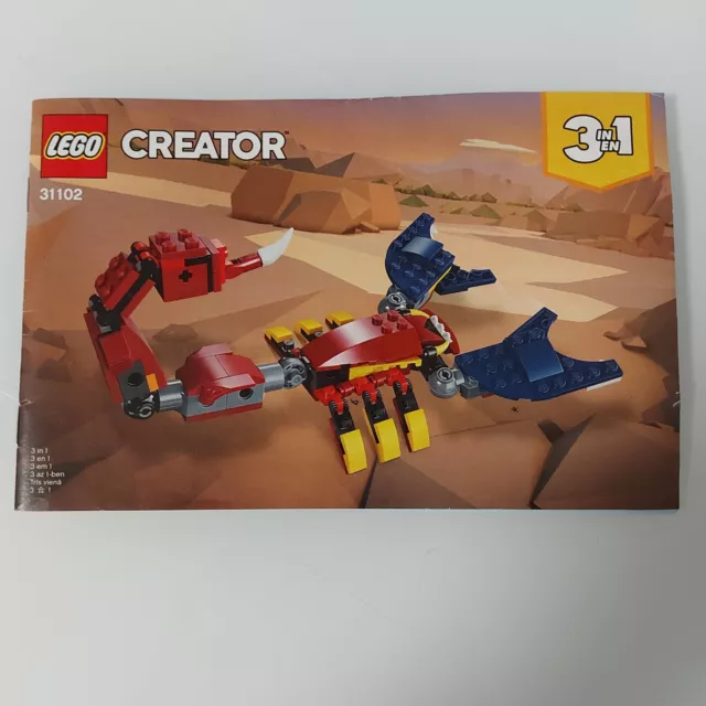 LEGO Creator 31102 BAUANLEITUNG - Deutsch Top Handbuch -nur Anleitung kein Set