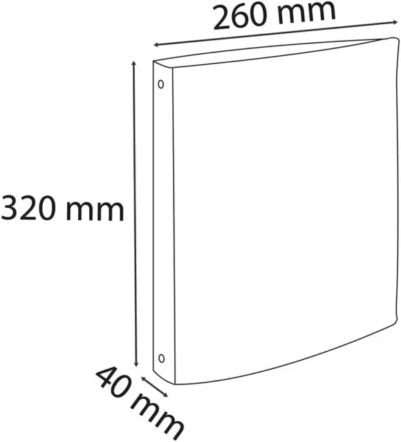 1 Classeur Rigide Rembordé PP - 4 Anneaux Ronds Diamètre 30 Mm - Dos 40 Mm 3