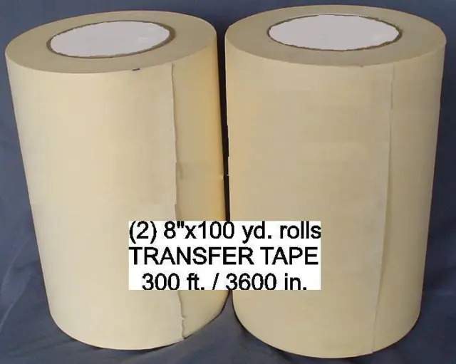 2 - 8" rolls APPLICATION TRANSFER Paper TAPE 300' for Vinyl Cutter PLOTTER NEW