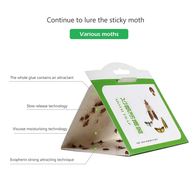 New Premium Pantry Clothes Kitchen Food Moth Pheromone Attractant Moth Killer Ne