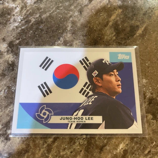 2023 TOPPS WBC Global Stars FLAGS OF A NATION Insert JungHoo Lee F11