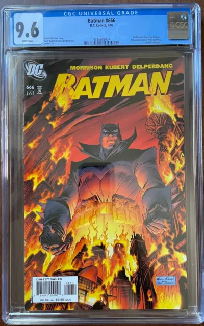 Batman #666 CGC 9.6 KEY 1st App's Damian Wayne As Batman, 1st Prof. Pyg, DC 2007