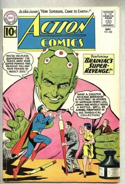 Action Comics #280-1961 fn/vg  Superman / Brainiac