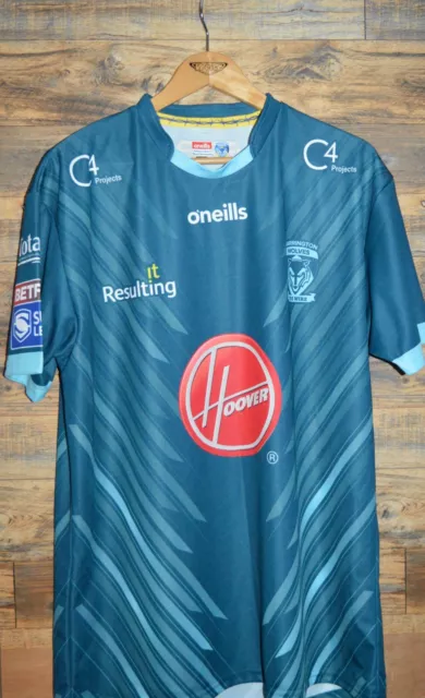 Warrington Wolves Rugby League Team O'neills Shirt Jersey Size Xxl 2Xl