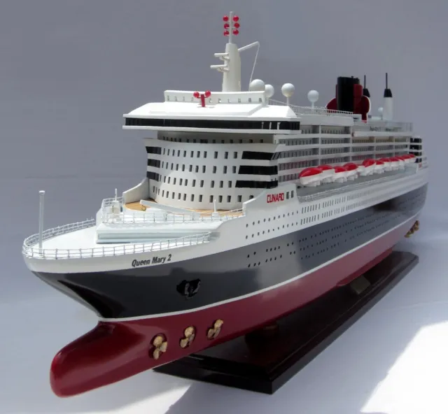 Bateau Croisière Queen Mary II -fatta à la Main En Legno-Qualita 'Top-Gia' Cima