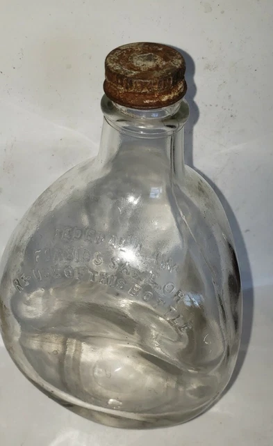 Haig & Haig Pinch 3 Sided Whisky Liquor Bottle Scotland Scottish Original Lid