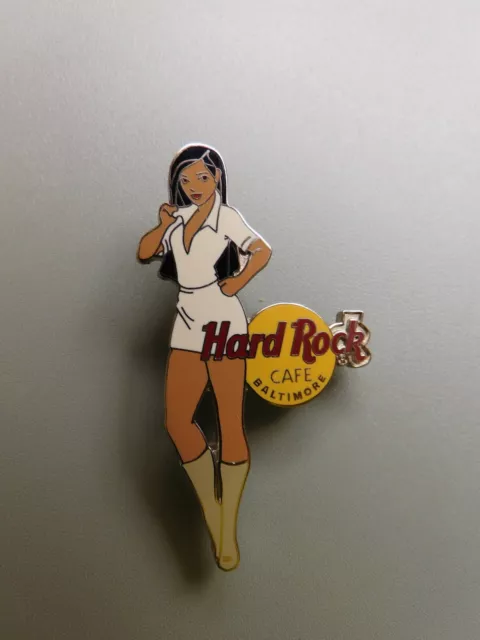 Hard Rock Cafe 2002 Girl of Rock GOR 1 Waitress White Uniform Pin BALTIMORE