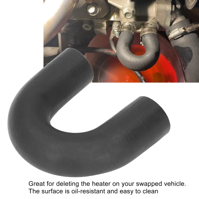 Car Heater Core Bypass Coolant Crossover Hose 551699 Rubber Black Part For LS1