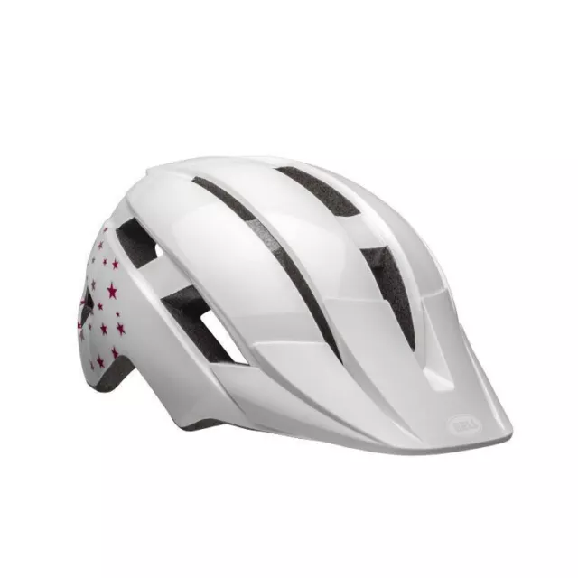 Bell Sidetrack II Child MIPS Mountain Bike Helmet, White Stars, Universal Child