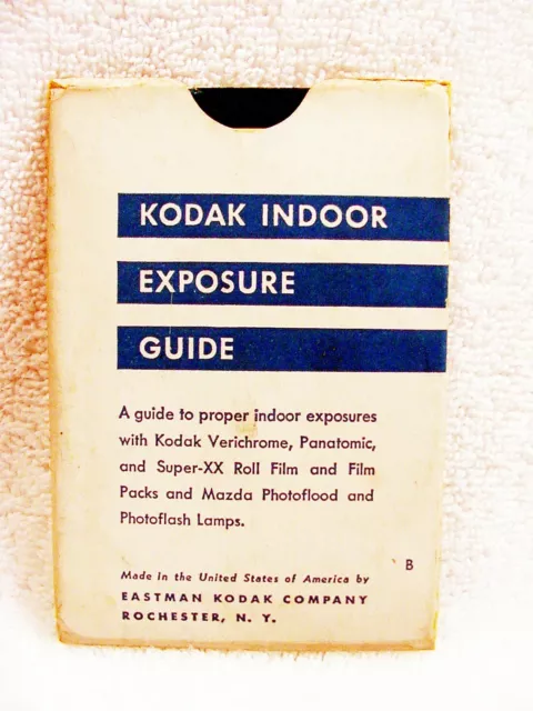 Folleto de guía de exposición Kodak | 1939 | 2 piezas | esfera y texto | $4,95 |