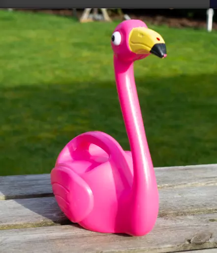 E Flamingo Watering Can Pink Childrens Plants Gardening 1.5L Capacity UK SELLER 2