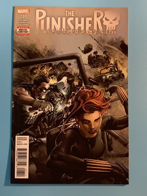The Punisher #227 (2018) War Machine Clayton Crain Cover Marvel Black Widow