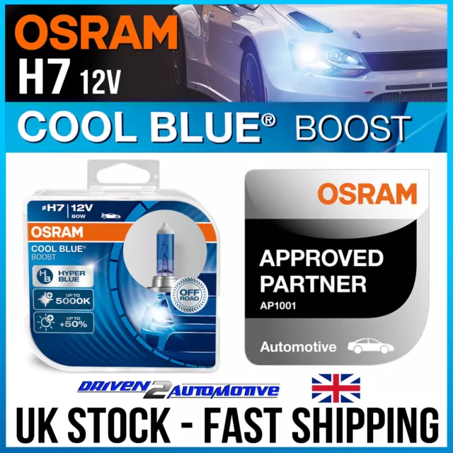 OSRAM H7 Cool Blue Boost Xenon look halogen 5500K 80W 12V 62210CBB-HCB Set
