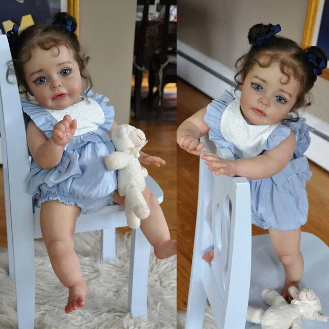 24" Real Reborn Baby Doll Suesue Lifelike Toddler Girl Handmade Kids Gift